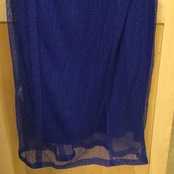 DKNY Women's Blue Lace Dress With Seamin… - Picture 5 of 8